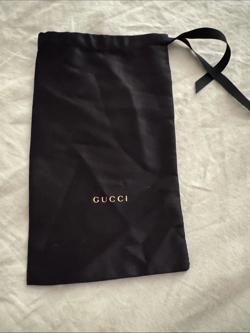 Gucci Black Oversized Square Sunglasses with Branded Pouch
